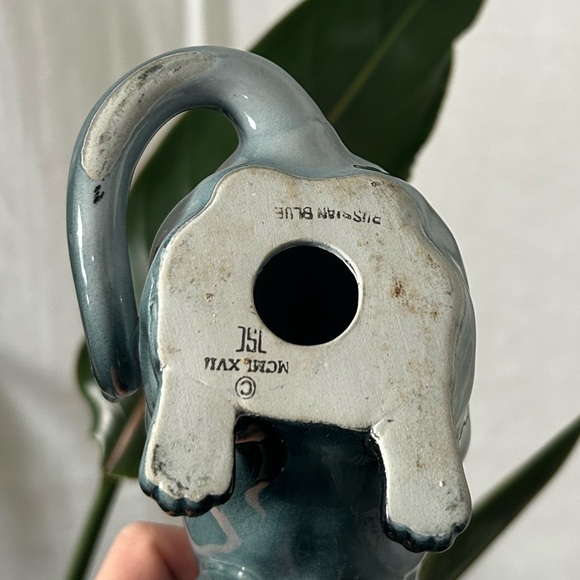 SHAFFORD | VTG 70’s RUSSIAN BLUE CAT FIGURINE | RARE TEAL - Picture 2 of 2